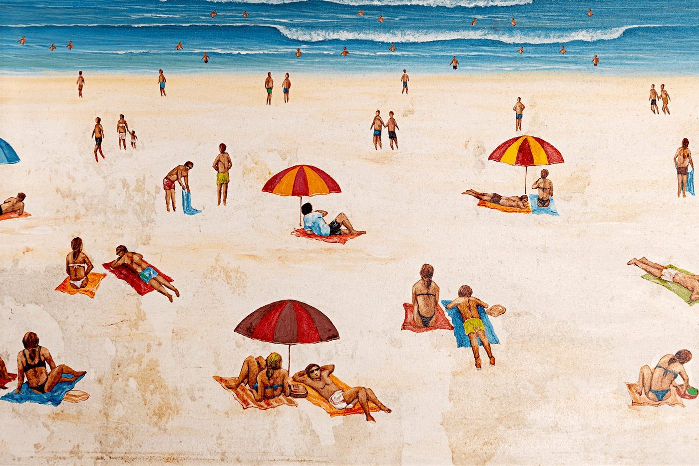 Before restoration — mid section showing mould patches