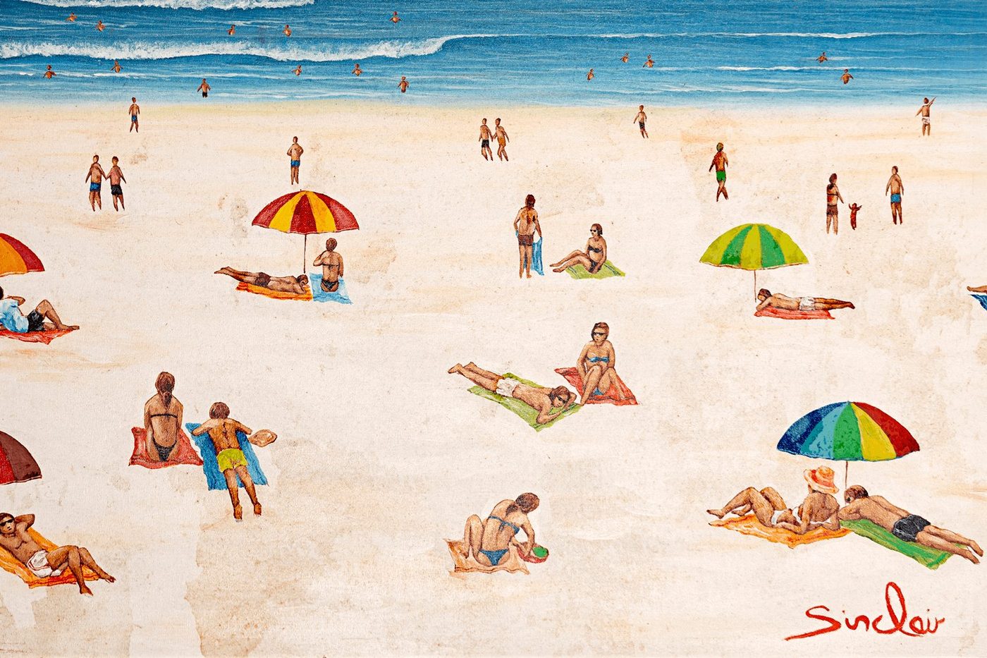 Before restoration — lower section detail