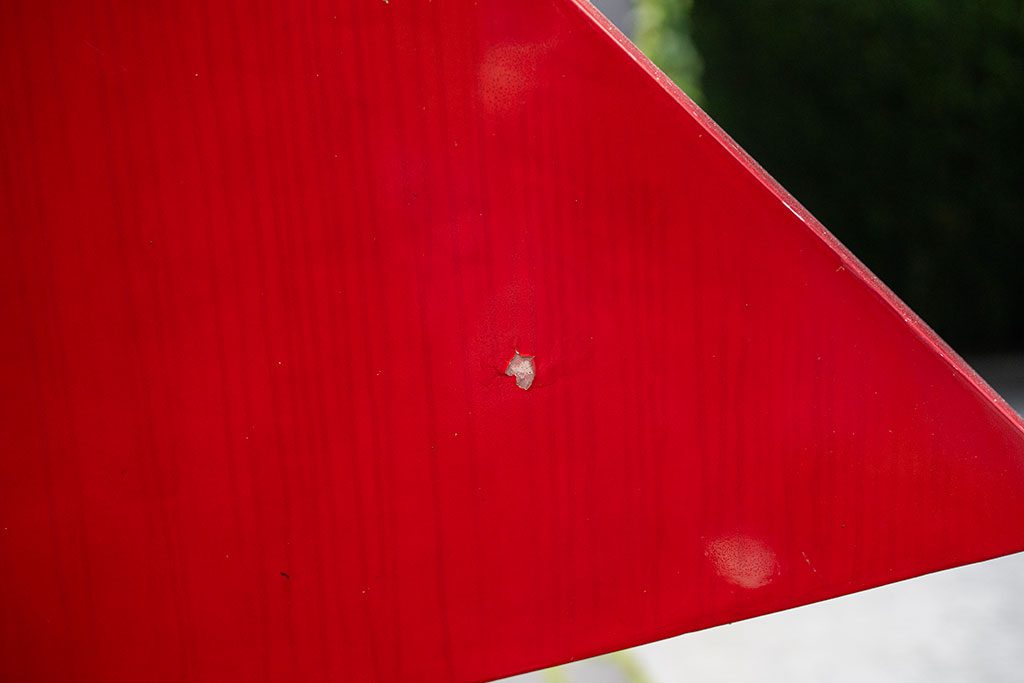 Before — chip detail showing bare metal